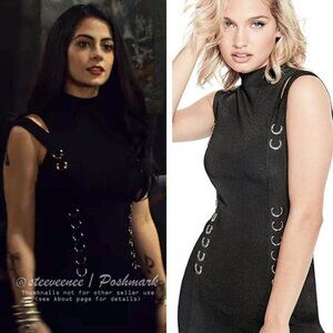 Guess Carrie Cold-Shoulder Sweater Ribbed Bodycon Dress ASO Isabelle Lightwood